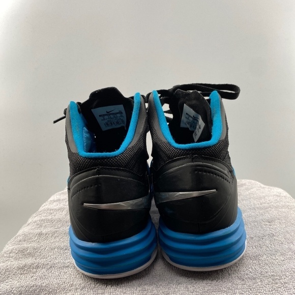 Nike Shoes Woman's Size 6 2013 Black Blue Basketball Shoes Lace Up Sneakers - Picture 5 of 16